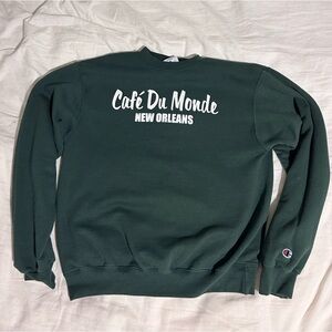 Original Café Du Monde Dark Green Sweater